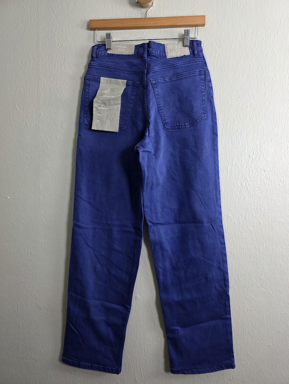 NEW Everlane The Way High High-Rise Straight Jeans in Blue 27 Tall - Picture 8 of 11